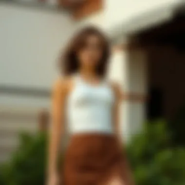 Magnificent Exploring the Stylish Intersection of Tank Tops and Skirt Sets