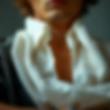 Intricate Fabric Textures in Revealing Fashion A close-up view highlighting the intricate details of fabric textures in revealing fashion.