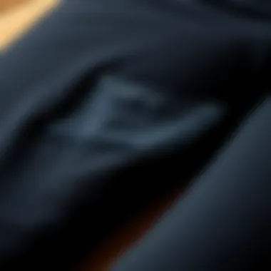 Close-up of quality fabric used in plus size leggings