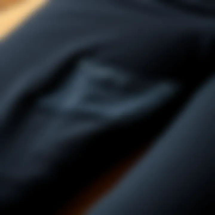 Close-up of quality fabric used in plus size leggings