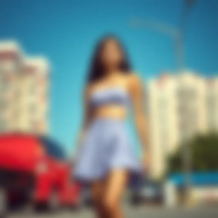 Notable An In-Depth Examination of the Two-Piece Skirt and Crop Top Ensemble