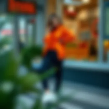 Fashionable styling of athletic knit pants for casual settings