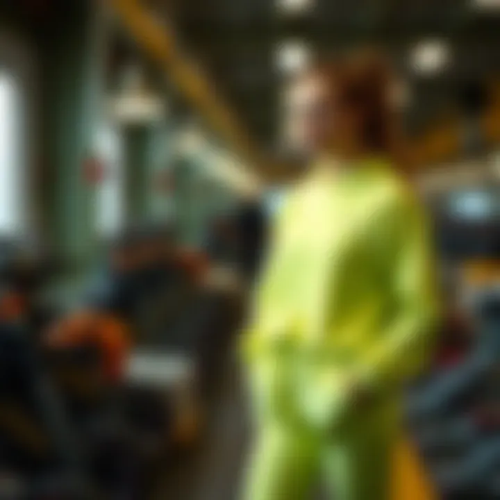 Illustration of sustainability trends in athletic wear production