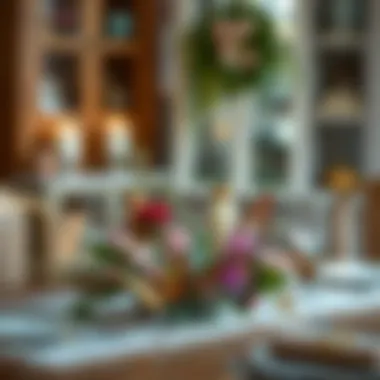 Seasonal butterfly decor for a cozy table arrangement