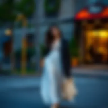 Seasonal outfit showcasing chiffon pants versatility