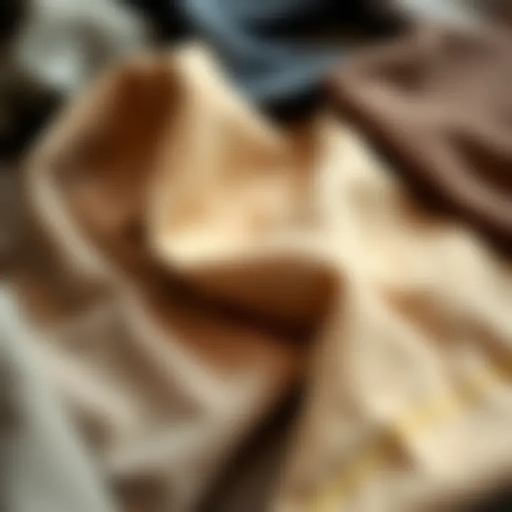 A flat lay of fabric swatches used for making chinos