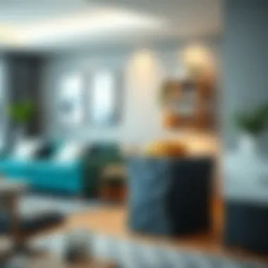 Stylish collapsible shoe organizer in a modern living space