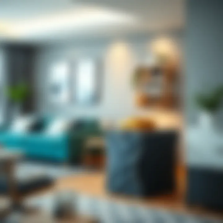 Stylish collapsible shoe organizer in a modern living space