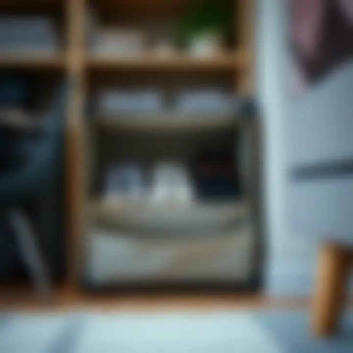 Collapsible shoe organizer in a small apartment