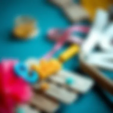 A close-up view of colorful materials used in personalized barrettes reflecting creativity