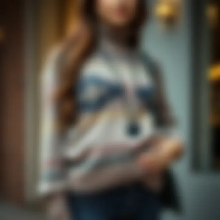 Accessorizing pregnant women’s sweaters