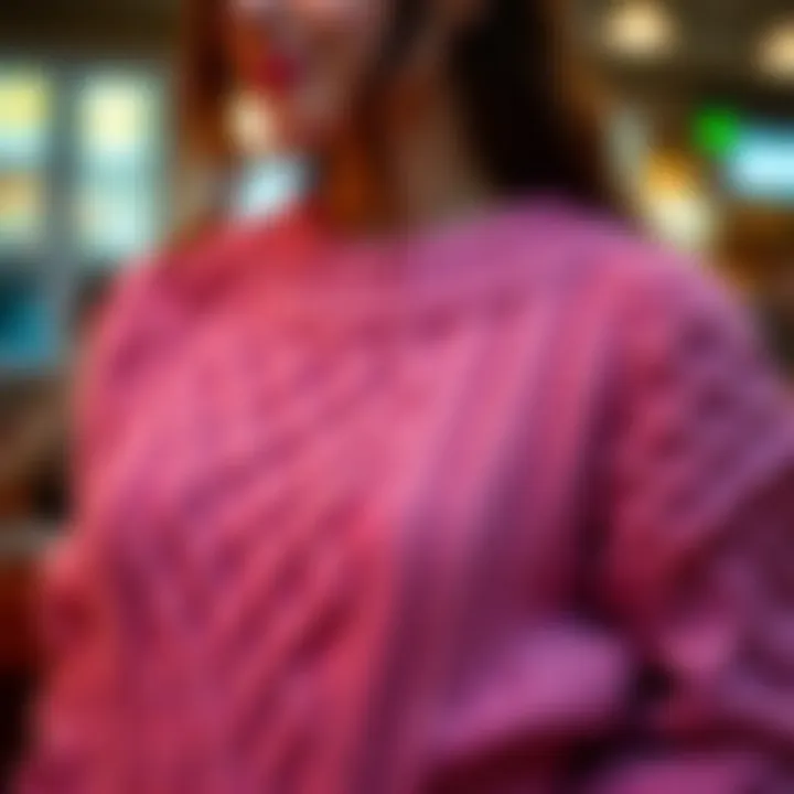 Fashionable knitwear styles for expecting mothers