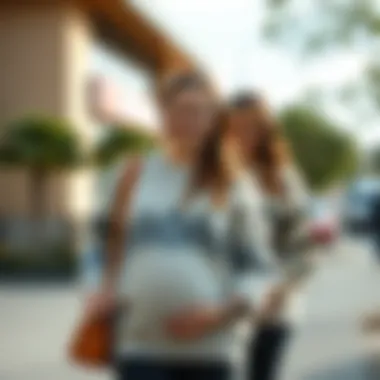 Stylish maternity outfits with sweaters