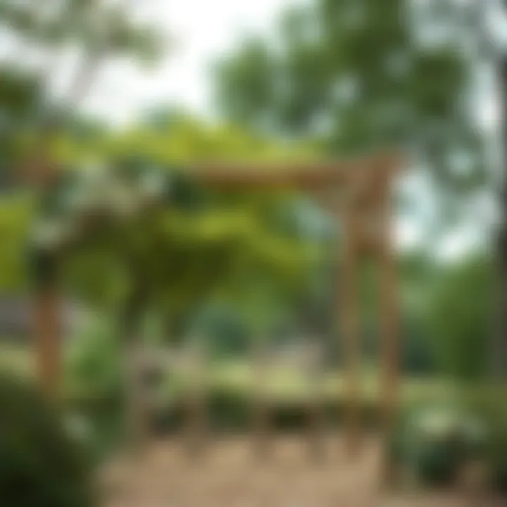 Rustic Wooden Wedding Arch Rustic wooden arch with natural greenery