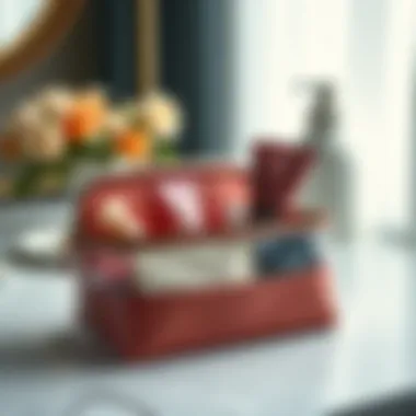 The Elegance of Cosmetic Storage Stylish cosmetic storage bag showcasing elegant design and functionality