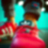 A close-up view of the adidas Originals Ozweego showcasing its distinctive design elements.