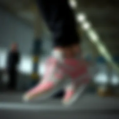 Performance Features in Action The performance features of the Ozweego highlighted in an action setting.