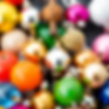 Diverse Shapes and Colors of Disco Ball Beads A collage displaying disco ball beads in various shapes and colors, emphasizing their versatility
