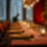 Elegant table setting with stylish plates and napkins