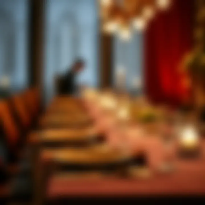 Sophisticated Table Aesthetic Elegant table setting with stylish plates and napkins