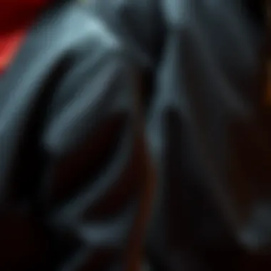 Close-up detail of fabric textures used in couple jackets.