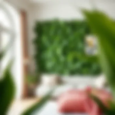 Sustainable materials used in artificial leaf wall decor