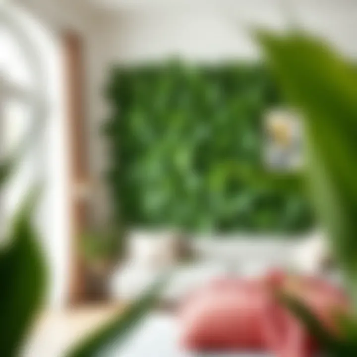 Sustainable materials used in artificial leaf wall decor