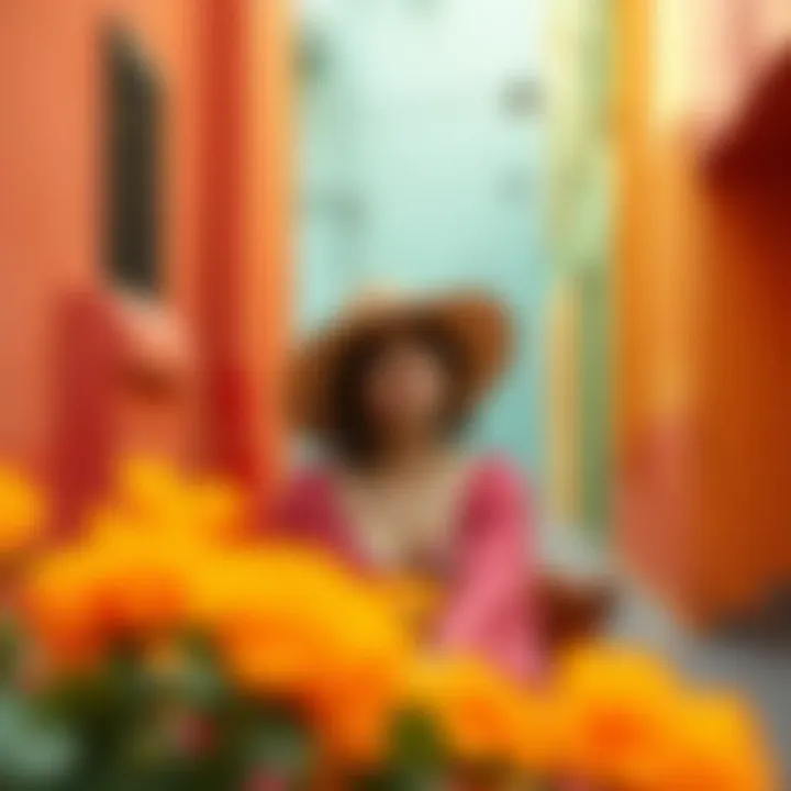 A vibrant color palette reflecting the essence of bohemian fashion.