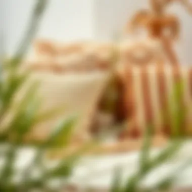 Natural Materials in Boho Pillow Covers Selection of natural materials used in boho pillow covers