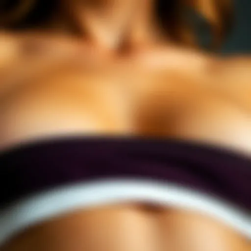 Breast Lift Tape Texture A close-up of breast lift tape showcasing its texture and flexibility.