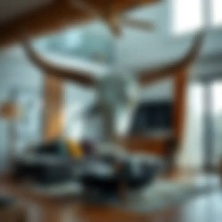 Bull Skull as a Focal Point in Modern Design Modern living room featuring bull skull decor as a focal point