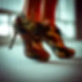 The Art of Camouflage in Footwear Design Artistic representation of camouflage shoes showcasing intricate patterns