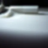 Detailed view of carbon transfer paper with fabric