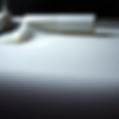 Detailed view of carbon transfer paper with fabric