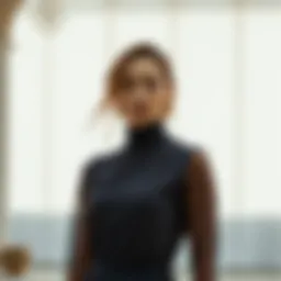 Innovative fabric technology showcased in modern fashion.