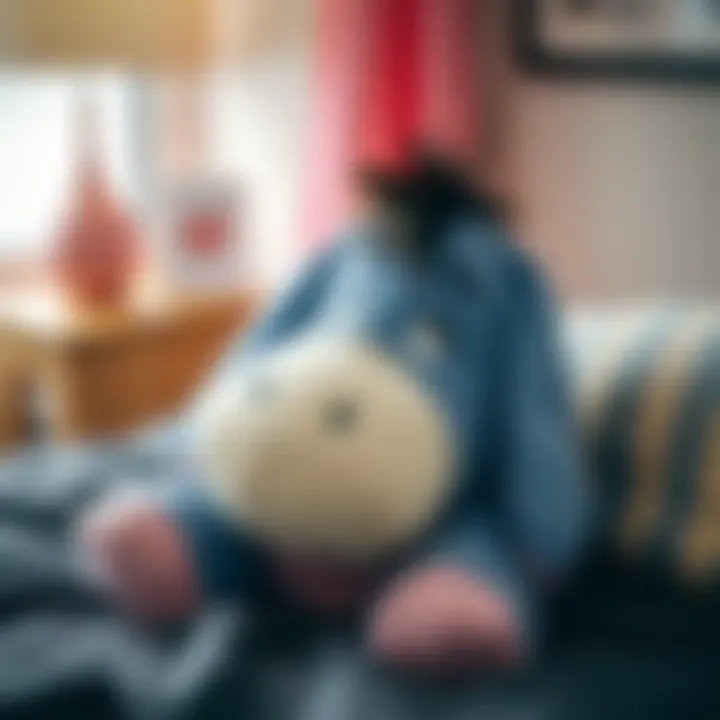 Comfort and style combined in a cozy Eeyore pillow