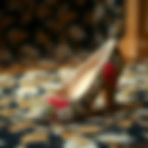 Elegant Floral Shoe Design Elegant floral shoe design showcasing intricate patterns