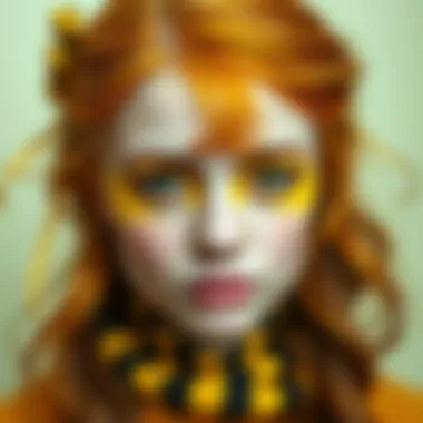 Hufflepuff Whimsy in Beauty Whimsical Hufflepuff makeup showcasing vibrant yellows