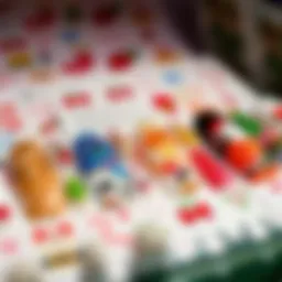 A vibrant display of various holiday-themed nail art stickers.