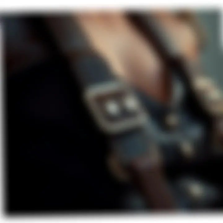 Close-up of textured leather showcasing craftsmanship