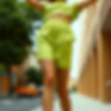 Notable Exploring Lime Green High Waisted Shorts: A Contemporary Fashion Staple