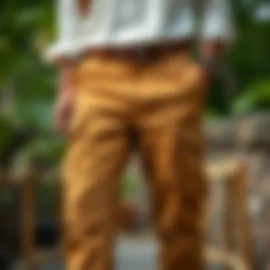 Eco-friendly materials used in the production of cargo pants