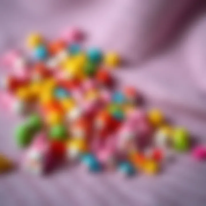 Colorful My Melody Nail Charms Colorful array of My Melody nail charms on a stylish background