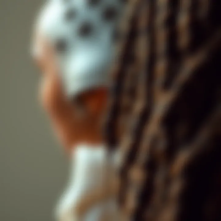 Texture and Sheen of Nu Locs Close-up view highlighting the texture and sheen of nu locs