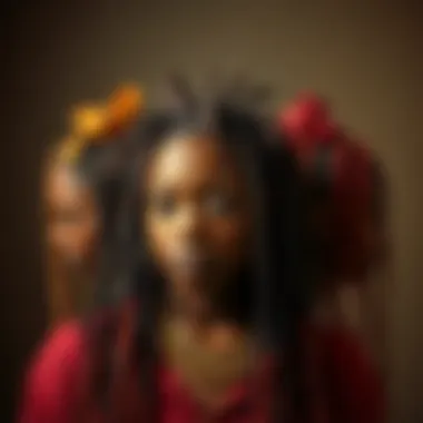 Styling Options for Nu Locs A creative arrangement showcasing various styling options for nu locs