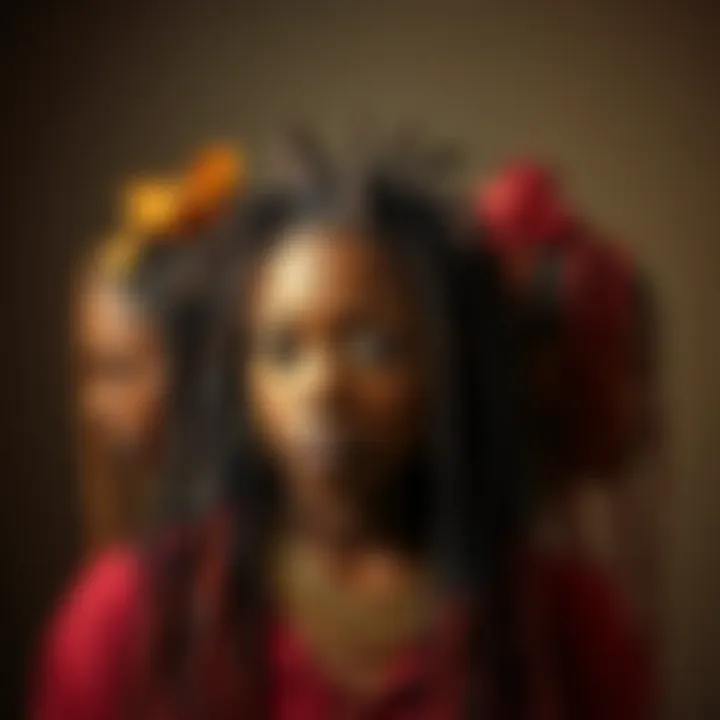 Styling Options for Nu Locs A creative arrangement showcasing various styling options for nu locs