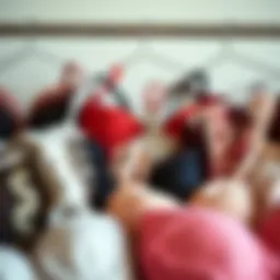 Selection of plus size bras in various styles and colors