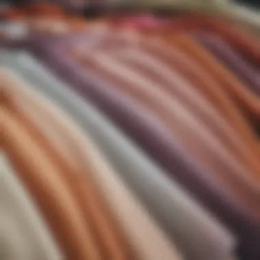 Color palette representing popular shades for pant sets this season