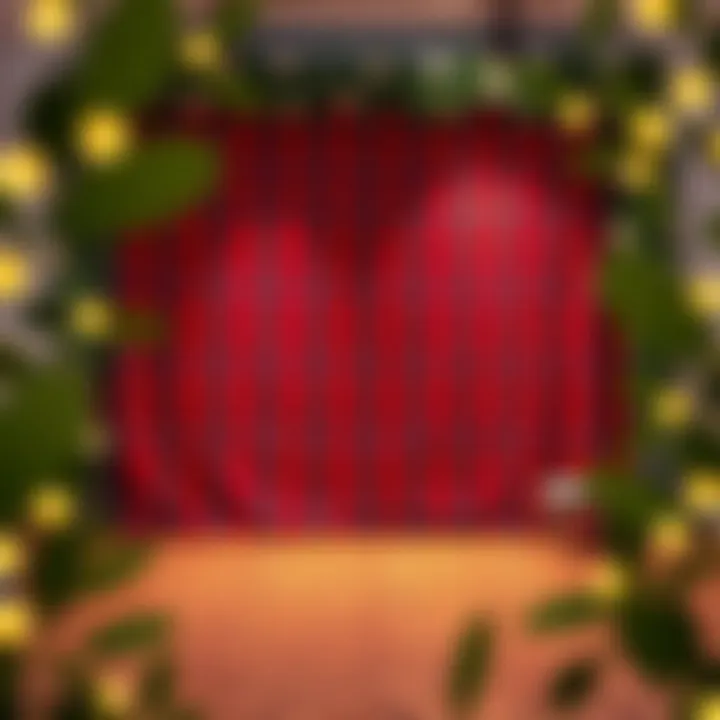 Elegant plaid backdrop for birthday photos