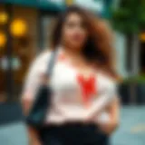 Stylish plus size 2pc outfit showcasing versatility in fabric and design